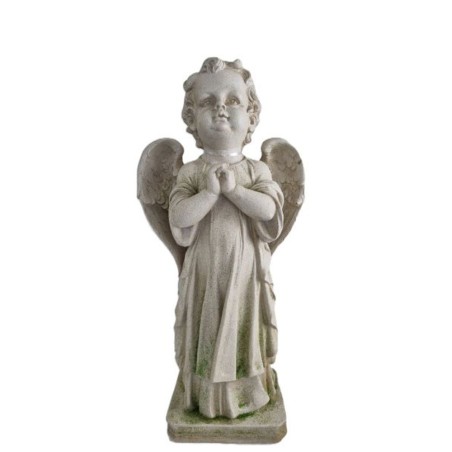 Statue fibre de verre Ange priant debout 60cm