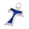 Pendentif TAU en Argent S925 + email