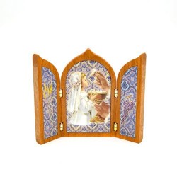 Houten drieluik 