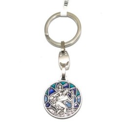 Porte-clés de St Christophe avec inscription NL 