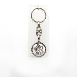 Porte-clés de Saint Christophe avec inscription NL