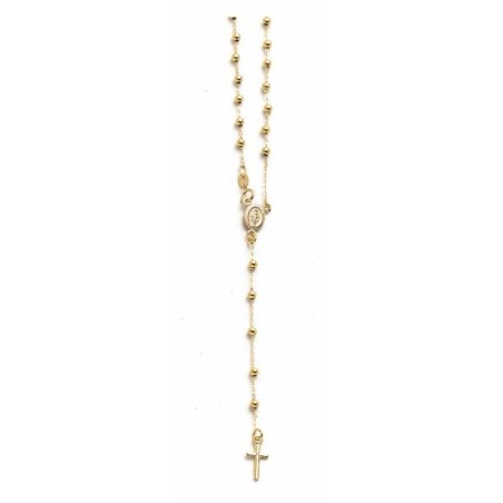 Chapelet en Or 18CT 750 perle 3mm Cœur Miraculeuse
