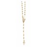 Chapelet en Or 18CT 750 perle 3mm Cœur Miraculeuse