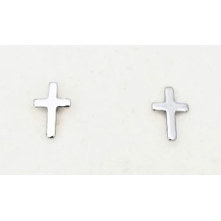 Boucles d'oreilles croix Argent S925