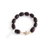 Bracelet élastique perle ovale 6mm + TAU
