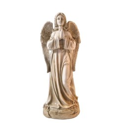 Statue fibre de verre Ange priant debout 82cm