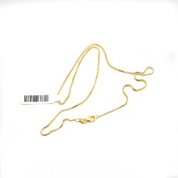 Venetiaanse ketting in goud. 45 cm lang en 1,2 mm breed