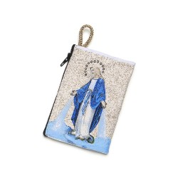 Pochette tissus 11x7.5cm avec broderie Miraculeuse