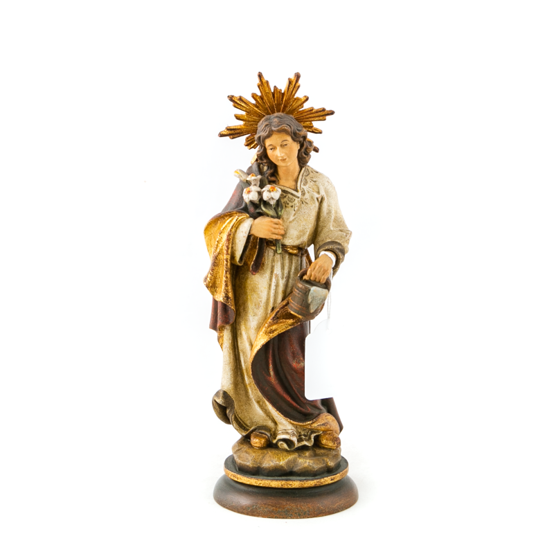 Statue de Saint Vitus aussi appelé Saint Guy en bois. 22 cm