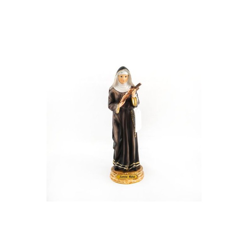 Statue de Sainte Rita en résine. 22.5 cm