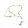 Venetiaanse ketting in goud. 36 centimeter lang. 1,2 mm breed