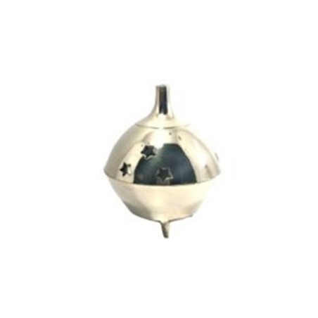 7x6cm messing wierookvat met ster deksel