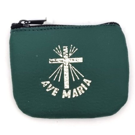 Lederen rozenkrans haal MARIA. Assortiment van verschillende kleuren