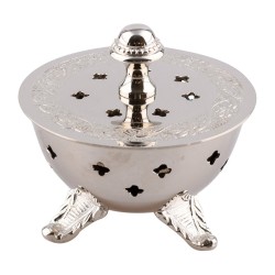 Silver Bowl Censer. 8 cm in diameter