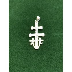 Pendentif Croix Caravaca 30x20mm Argent S925