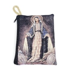 Pochette 10x14cm tissu Miraculeuse