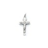 Pendentif croix de Saint Benoit en argent. 30 mm