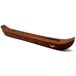 Wierookvervieringstickbrander houten kano 36cm 