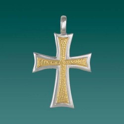 Pendentif croix du temple Argent S925