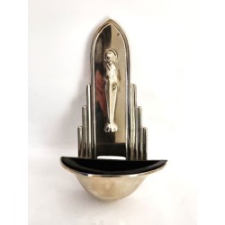 Bénier in zilver metaal. 20 cm