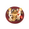 Bénitier avec deux anges résine