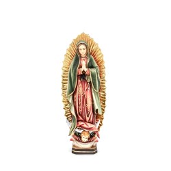 Statue de Notre Dame de Guadalupe en bois. 20 cm