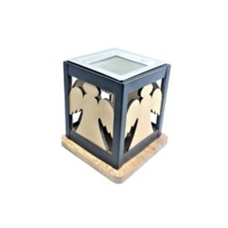 CUBE 10 CM CUBIC wierookbrander met engel en metalen raster