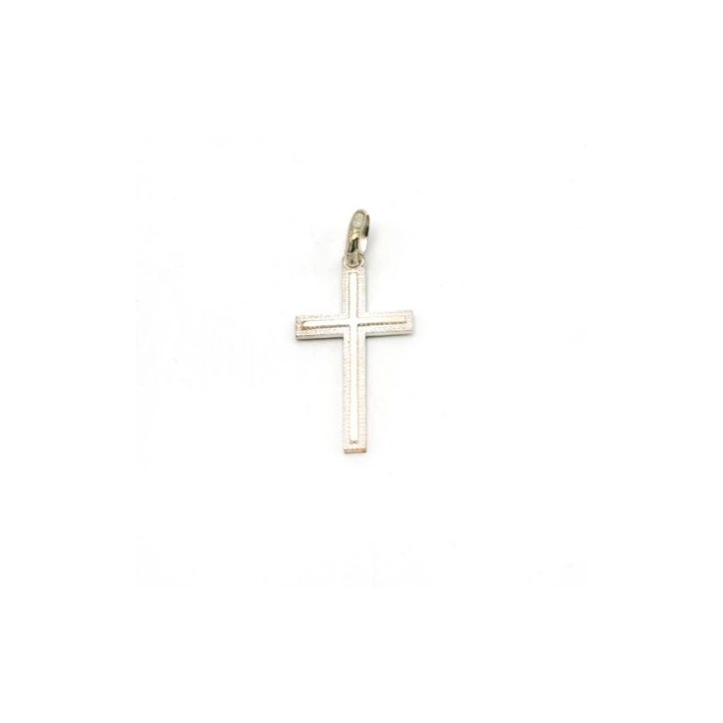 Pendentif croix en argent. 22 mm