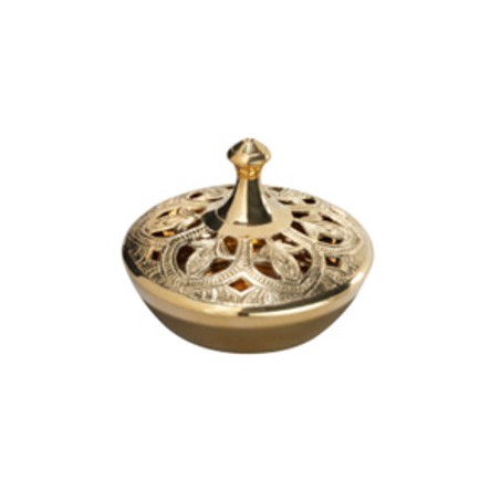 Brûleur pot 9.5x7cm laiton poli