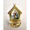 Bénitier van de Guardian Angel in Golden Metal and Glass
