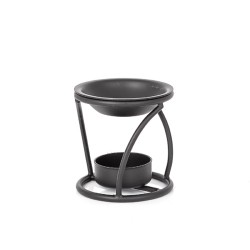 Zwarte metalen grillbrander H 7.5cm