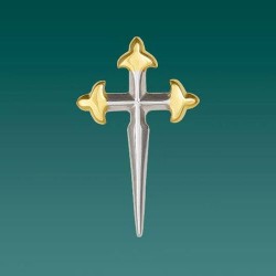 Pendentif croix Saint Jacques Argent S925