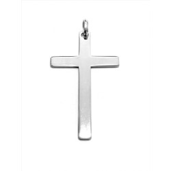 Pendentif croix simple Argent S925 48*28mm