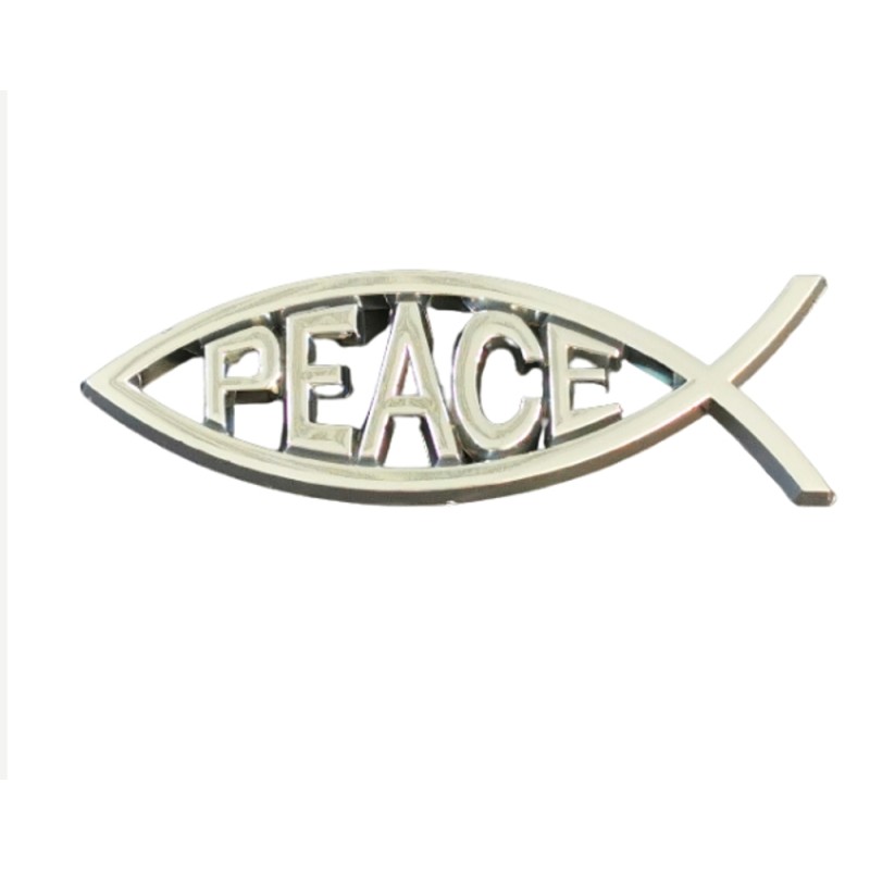 Autocollant relief 14x4.5x1.6 PEACE