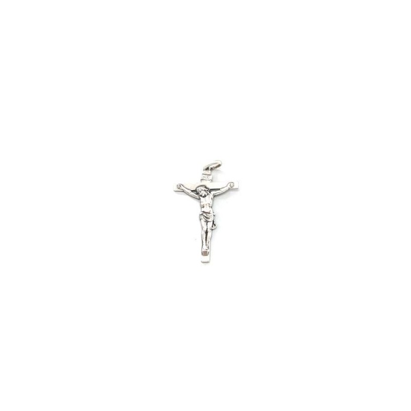 Pendentif crucifix de Golgotha en argent. 40 mm