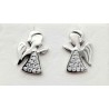 Boucles d'oreilles ange argent Rodhie S925 1.40gr