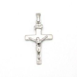 Pendentif crucifix en argent. 24 mm