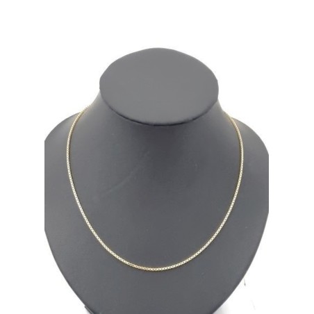 Venetiaanse ketting door vergulde. 50 cm lang op 1,2 mm breed