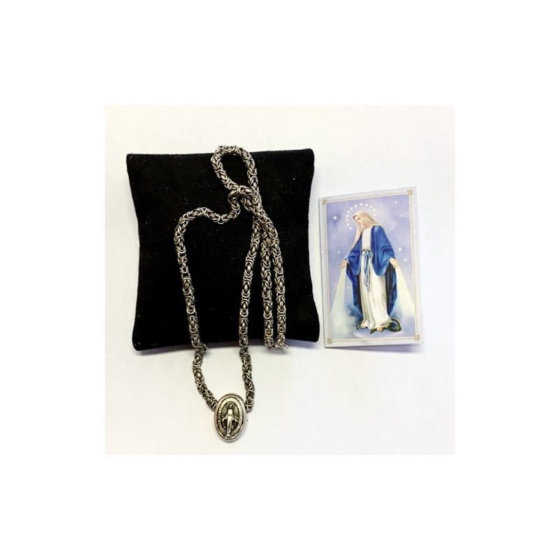 Ketting arg + wonderbaarlijke metalen medaille metaal