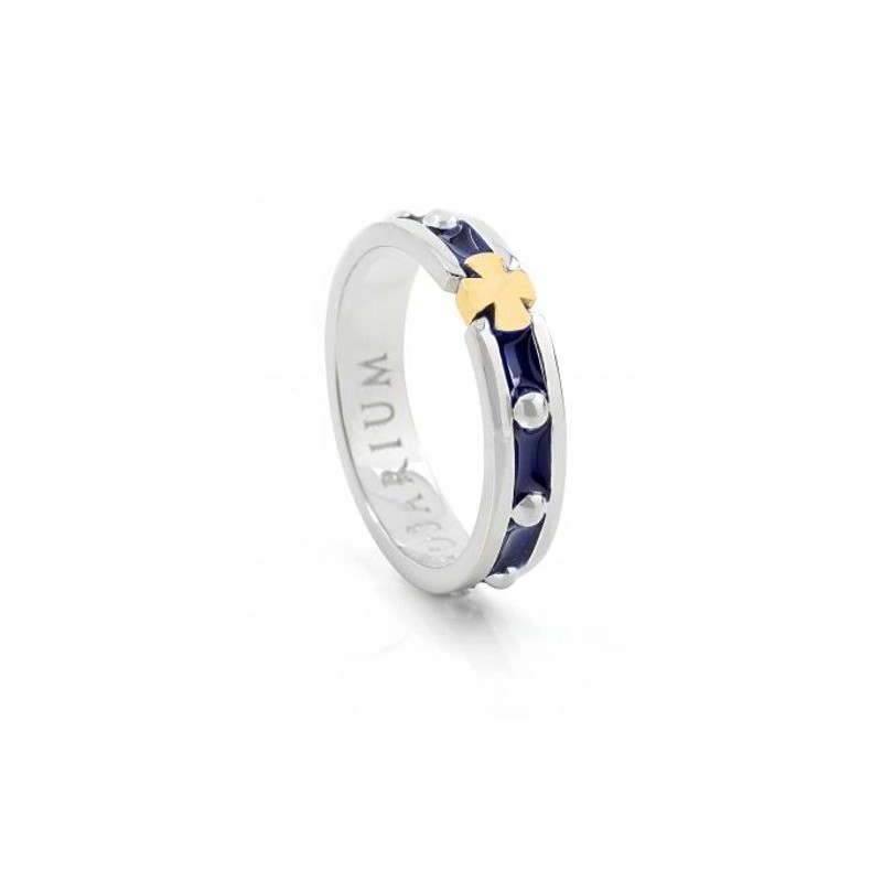 S925 Silver Dozier Ring met e-mail en Rose Gold 18C 750