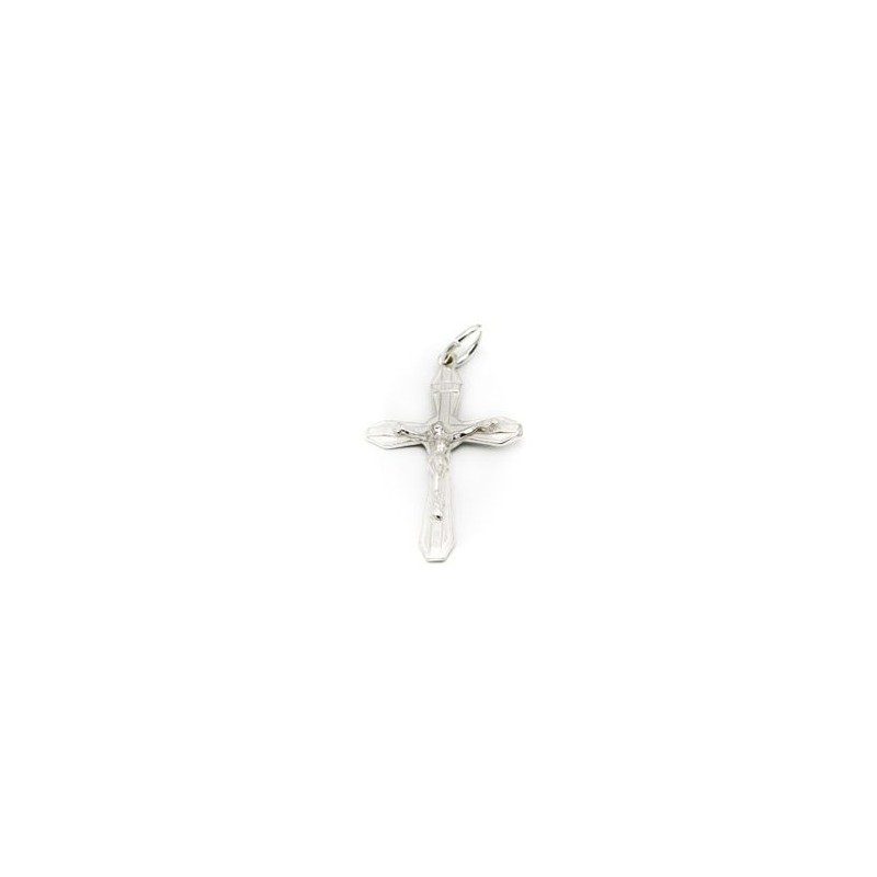 Pendentif crucifix en argent. 27 mm