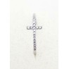 Cross Ring met Zirkoon Silver Rh S925 T 16 1.20gr