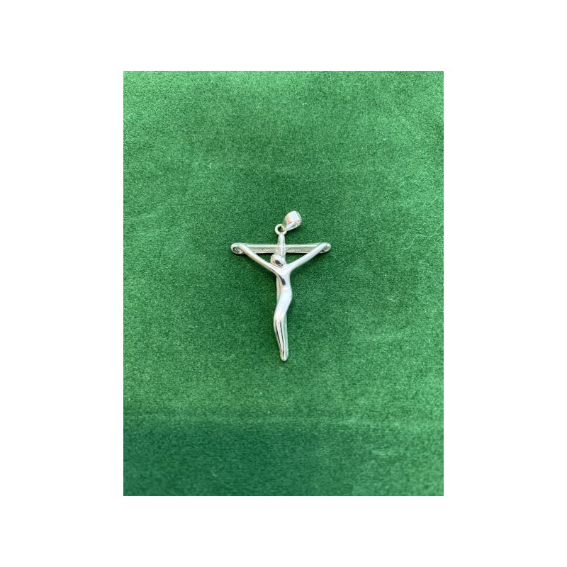 Pendentif Crucifix moderne 30x22mm Argent S925