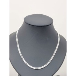 Ketting Panzer Karabiner 60cm 0.6mm Zilver S925