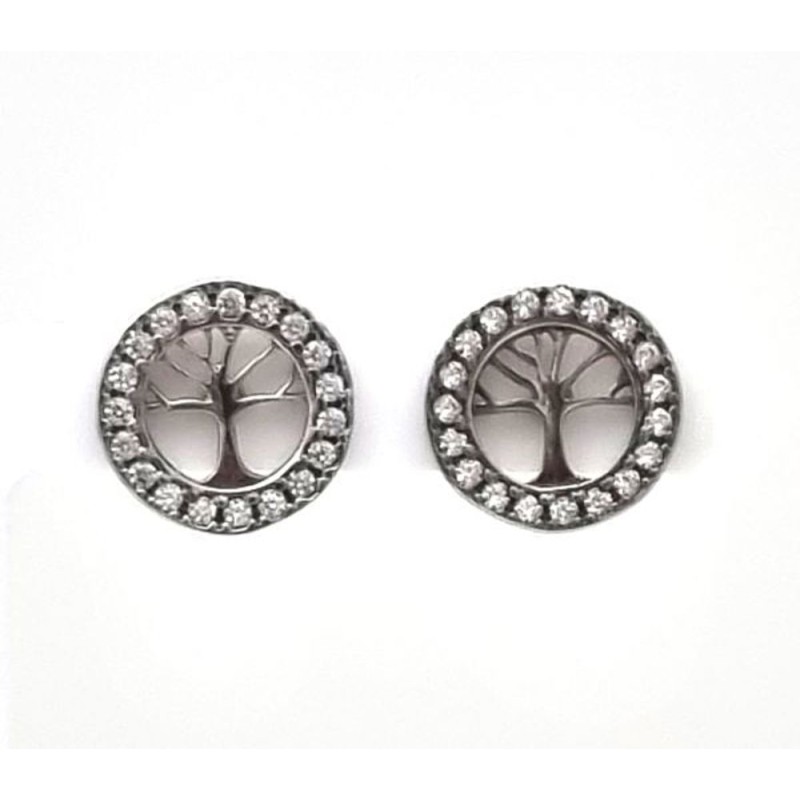 Boucles d'oreilles arbre de vie Argent S925
