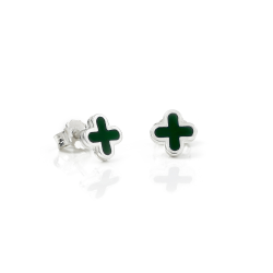 Boucles d'oreilles en Argent S925 et email  