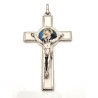 Metal Cross met de Maagd van Medjugorje 