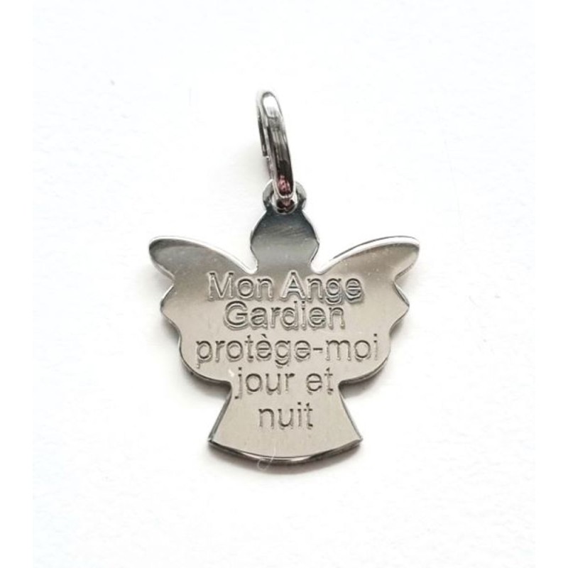 "Medaille met inscriptie" "My Guardian Angel" "in rhodium-formaat zilver. 38 mm"
