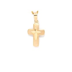 Pendentif croix en or 14 carats. 16 mm. 0.7 gr