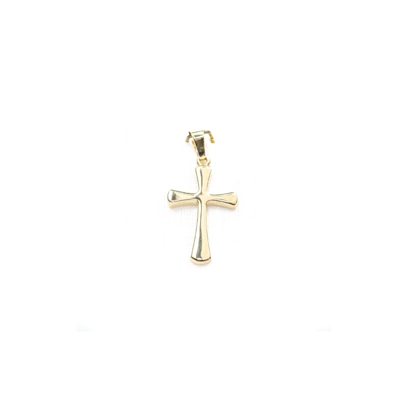 Pendentif croix en or 14 carats. 18 mm. 0.7 gr